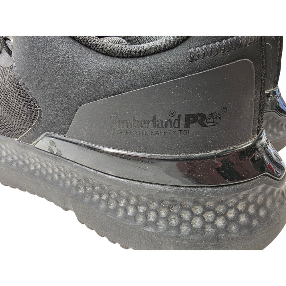 Timberland Pro Men 9.5W Composite Toe Work Sneaker Black ASTM F2413-18 Boot Shoe - Picture 8 of 9
